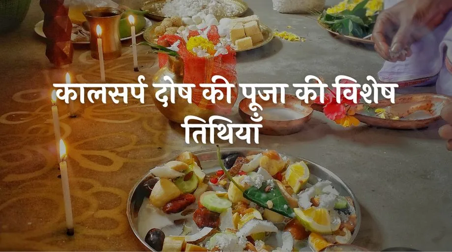 कालसर्प दोष की पूजा की विशेष तिथियाँ